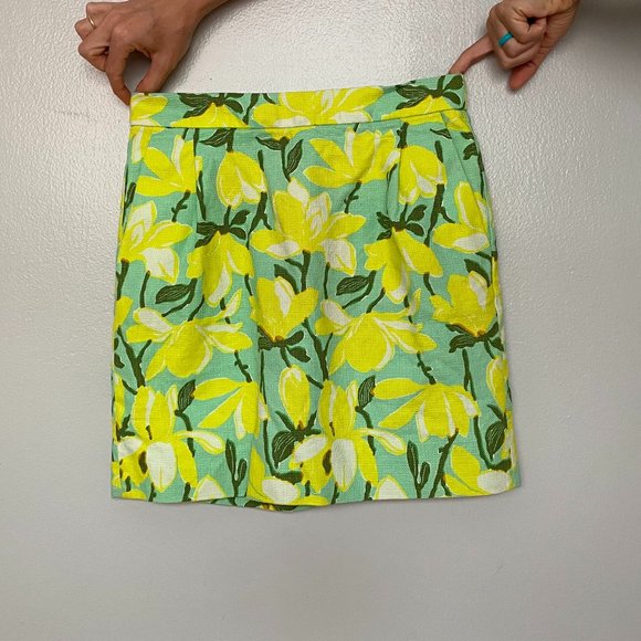 J.Crew Factory printed basketweave mini skirt - Picture 1 of 4